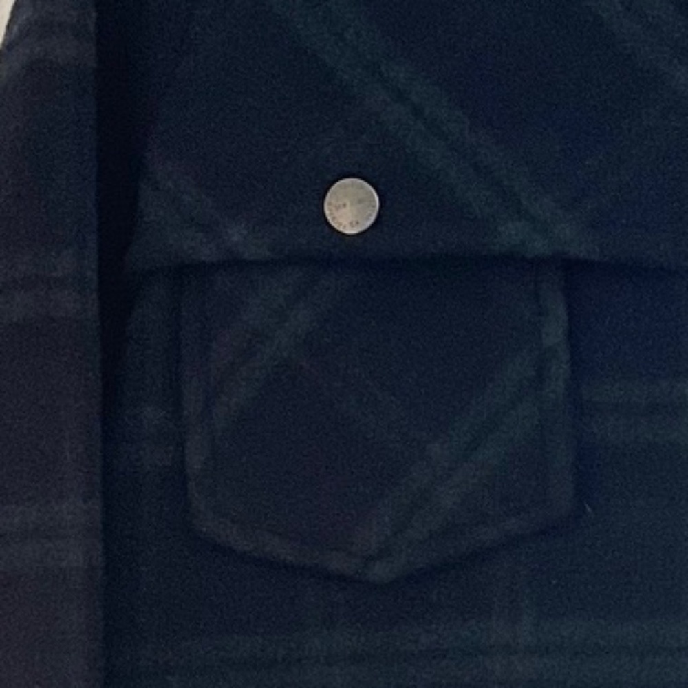 NWOT CURRENT/ELLIOTT Wool Felt Plaid Shirt Jacket - Picture 3 of 8
